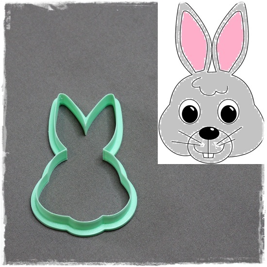 Bunny Face & Ears Cookie Cutter