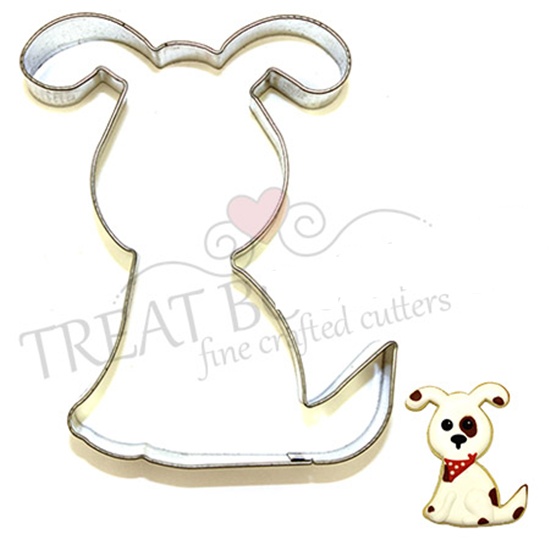 Dog Sitting Cookie Cutter