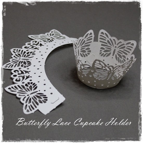 Butterfly Lace Cupcake Wrapper