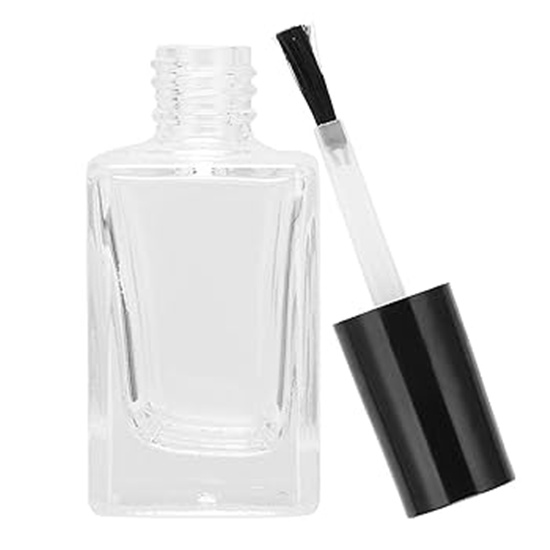 Empty Glass Bottle with Brush