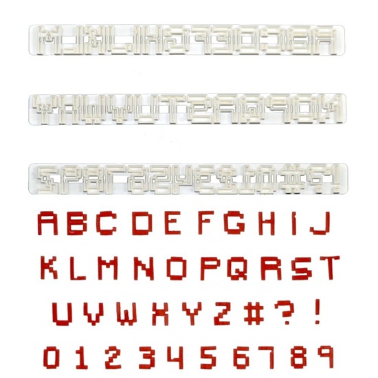 Pixel Alphabet and Number Cutters