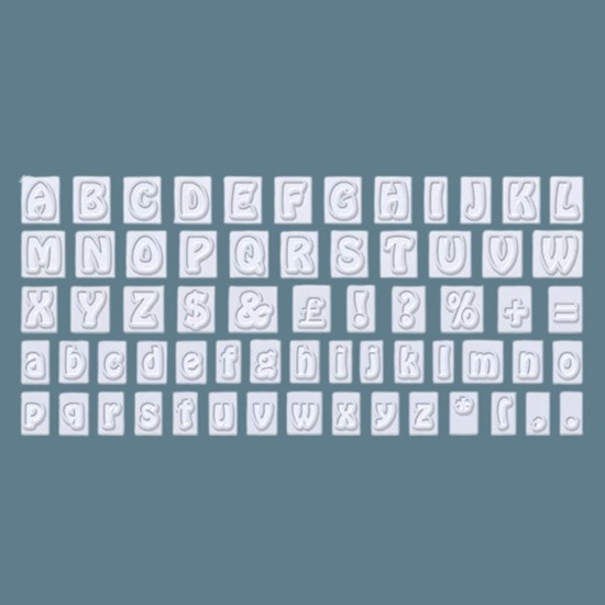 64 Piece Alphabet Plastic Cutter Set