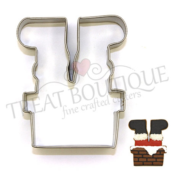 Santa in Chimney Cookie Cutter