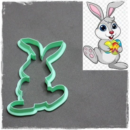 Easter Bunny with Eggs Cookie Cutter