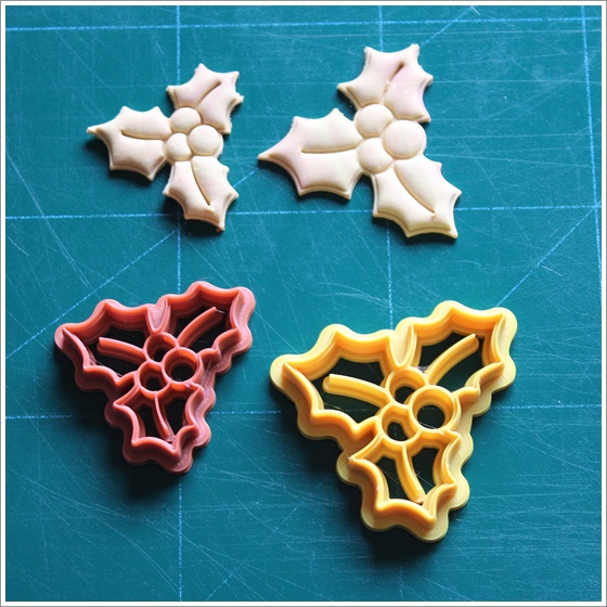 Holly & Berry Cupcake Cutters
