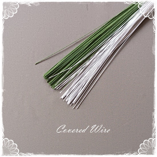 Green Covered Wire #20 for Cake Decorating