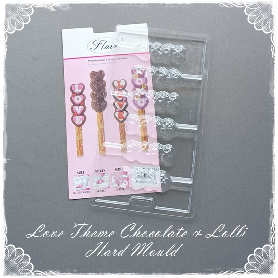 Love Theme – Hard Chocolate Lollipop Mould