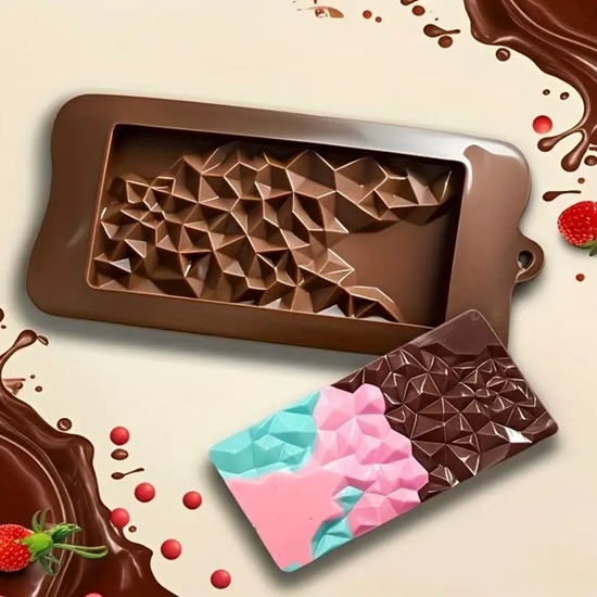 Diamond / Flat Pattern Chocolate Silicone Mould