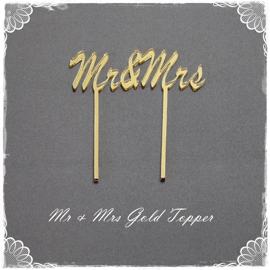 Mr & Mrs Cake Topper