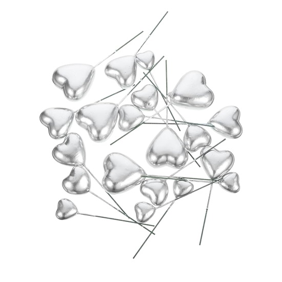 Heart Faux Balls – Silver