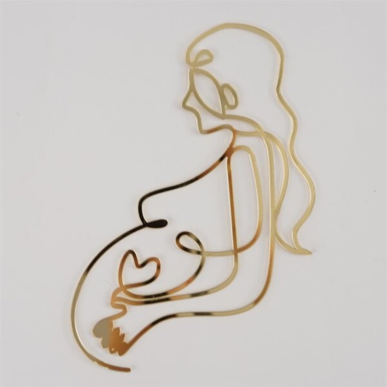 Pregnant Lady – Line Art