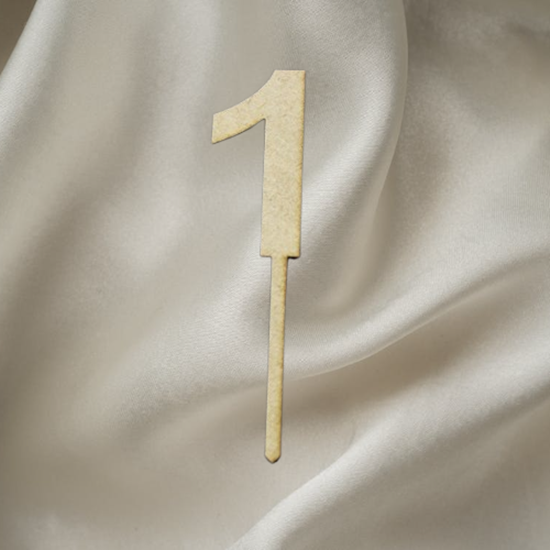Wooden Number Topper