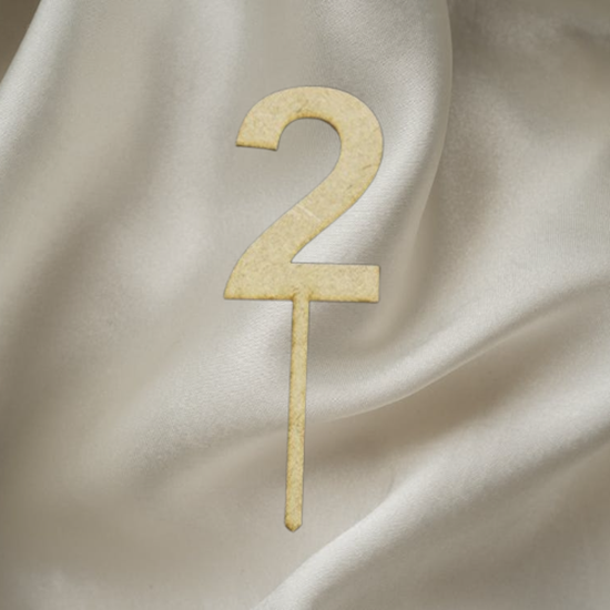 Wooden Number Topper