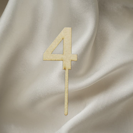 Wooden number Topper