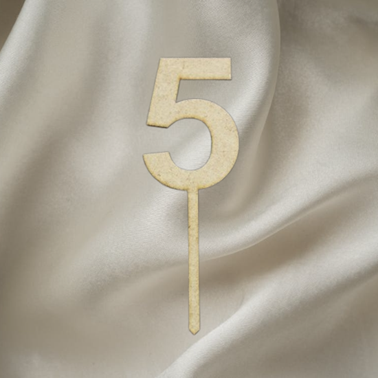 Number Wooden Topper
