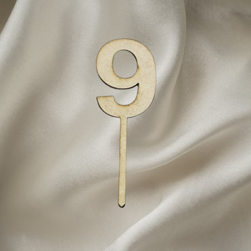Wooden Number Topper