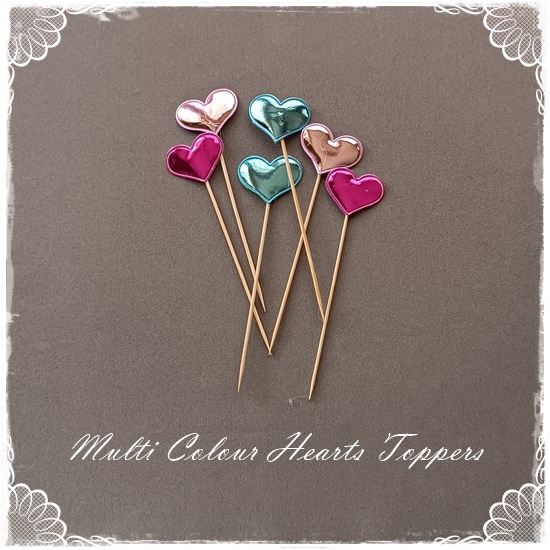 Heart Toppers – Multi Colours