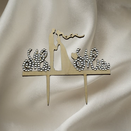 Mr & Mrs Kissing Monogram