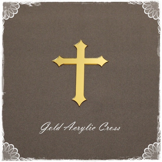 Cross – Gold Acrylic