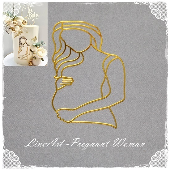 Pregnant Lady – Line Art