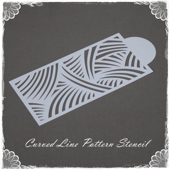 Curved Line Pattern Stencil