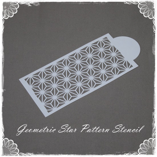 Geometric Star Pattern Stencil