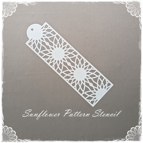 Sunflower Pattern Stencil