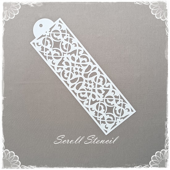 Scroll Pattern Stencil