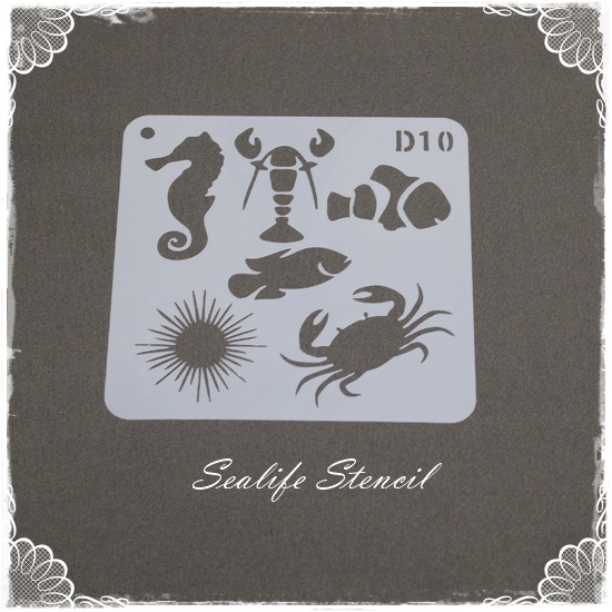 Sea Life Stencil