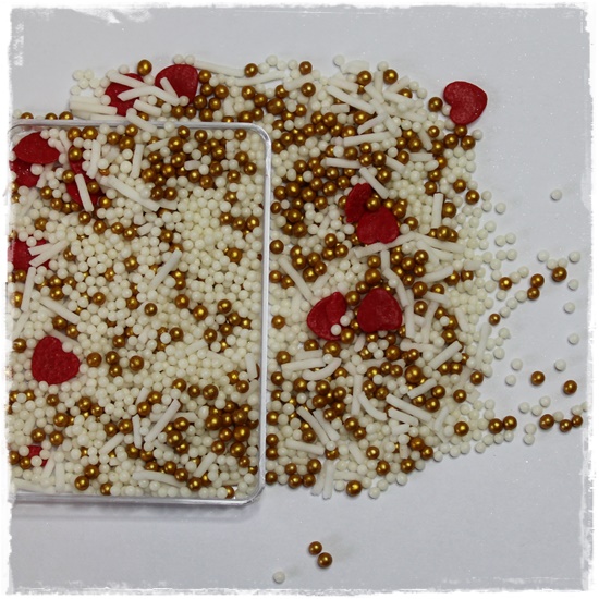 Sprinkles – Red & Gold