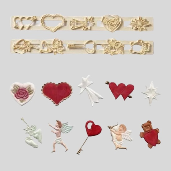 Hearts & Cherubs Tappit Cutter Set