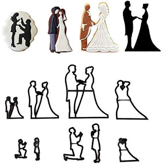 Bride and Groom Patchwork Cutter