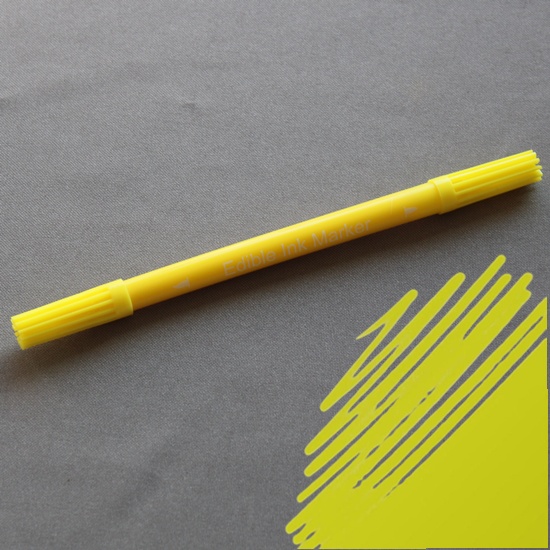 Edible Pen – Dual Tip – Yellow