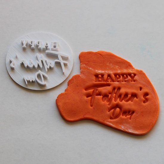 Fondant Stamp – Happy Fathers Day
