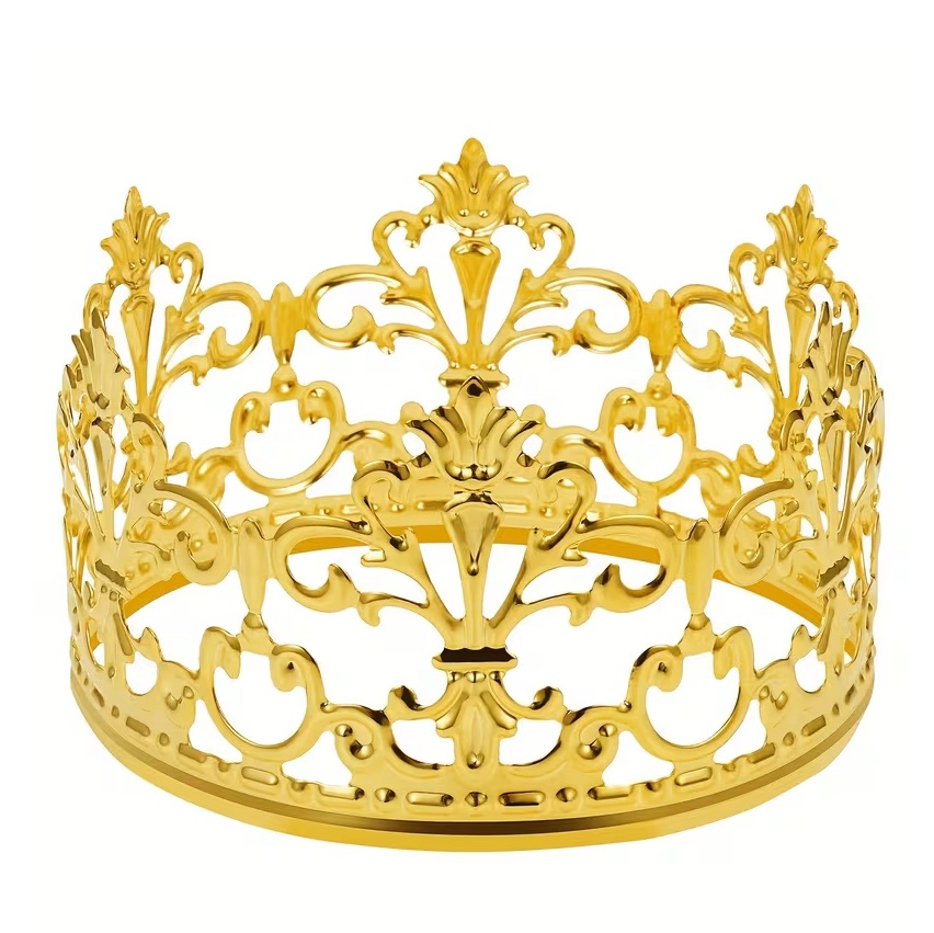 Vintage Gold Crown – Cake Topper